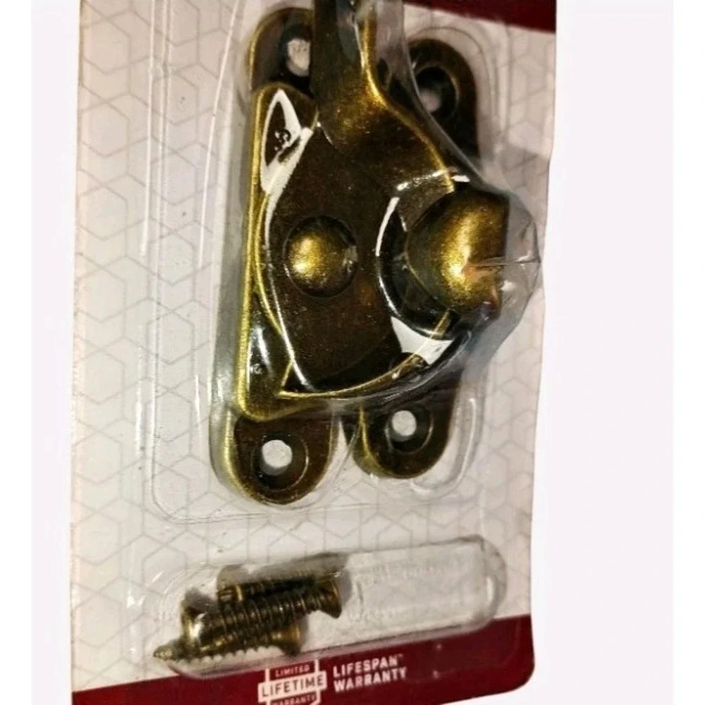 National Hardware  Antique Brass Sash Lock Hardware N 148-809 New In Pack